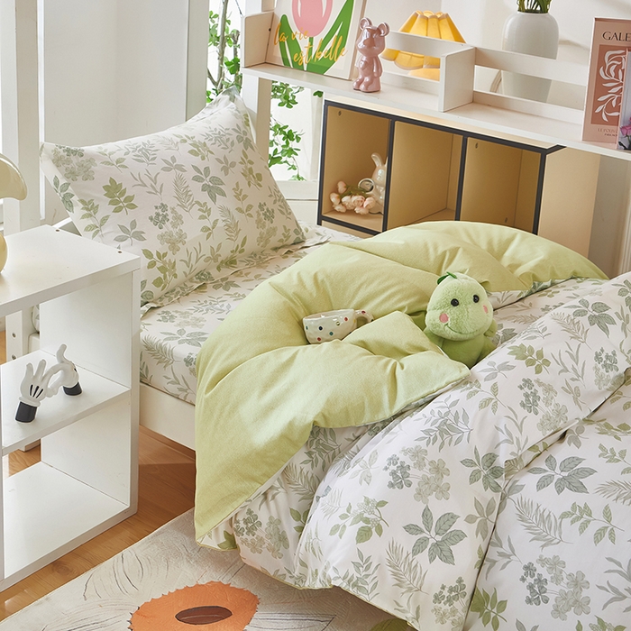 91家纺网 家纺一手货源 找家纺 安逸家纺 2024新款全棉学生三件套纯棉学生宿舍三件套 洛克庄园