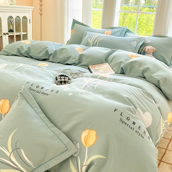 91家纺网 家纺一手货源 找家纺 莱通家纺 2025新款新疆棉加厚生态磨毛印花单被套 郁见未来