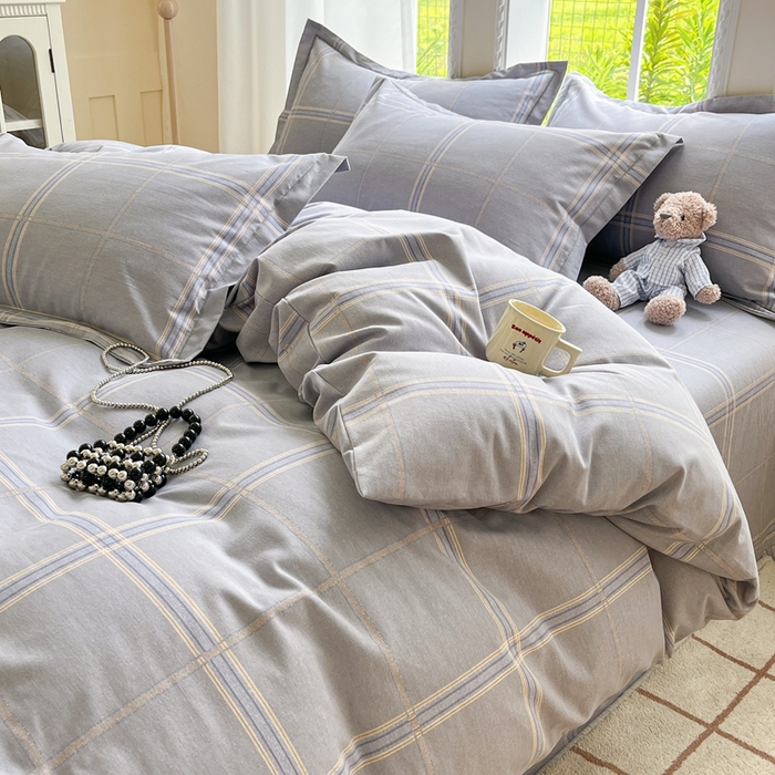 91家纺网 家纺一手货源 找家纺 莱通家纺 2025新款新疆棉加厚生态磨毛印花四件套 莫里特