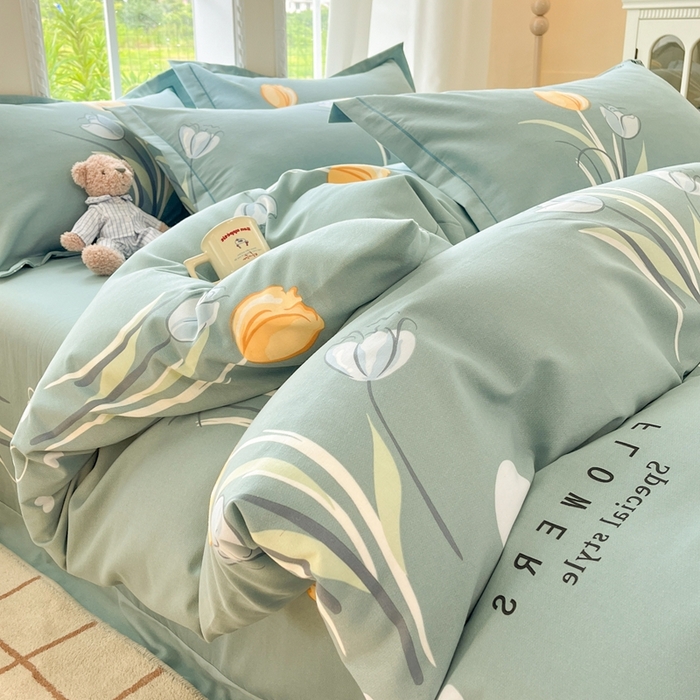 91家纺网 家纺一手货源 找家纺 莱通家纺 2025新款新疆棉加厚生态磨毛印花单被套 郁见未来