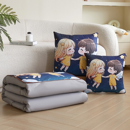 91家纺网 家纺一手货源 找家纺 （总）宝马家纺 新款芦荟棉数码印花抱枕被