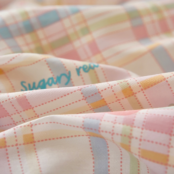 91家纺网 家纺一手货源 找家纺 安逸家纺 2024新款全棉学生三件套纯棉学生宿舍三件套 草莓派