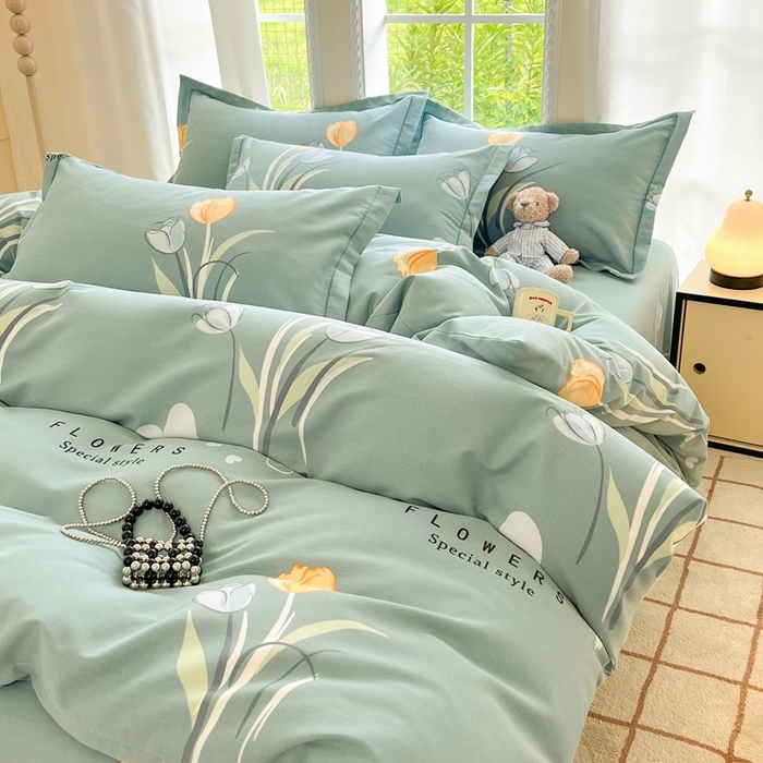 91家纺网 家纺一手货源 找家纺 莱通家纺 2025新款新疆棉加厚生态磨毛印花单被套 郁见未来