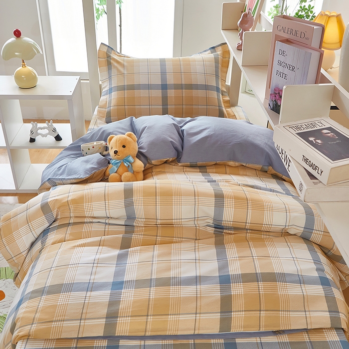 91家纺网 家纺一手货源 找家纺 （总）安逸家纺 2024新款全棉学生三件套纯棉学生宿舍三件套 罗德里