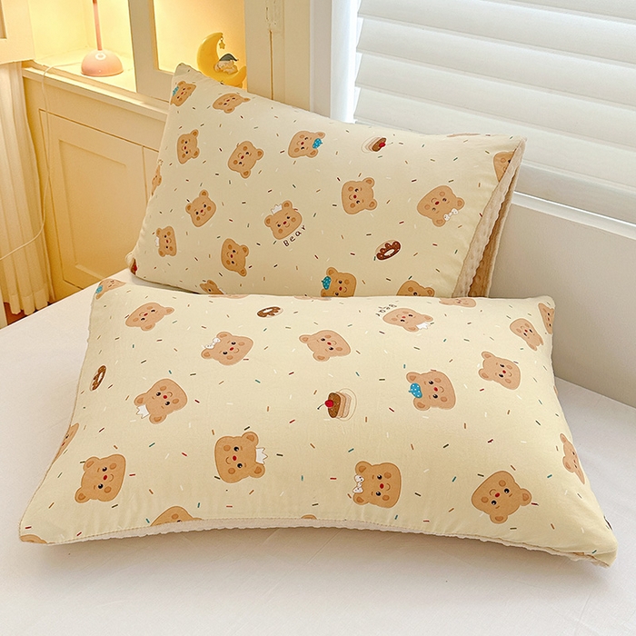 91家纺网 家纺一手货源 找家纺 Mata蔓塔家 2025新款亲肤舒适水洗棉豆豆被被子被芯 奥利奥小熊 