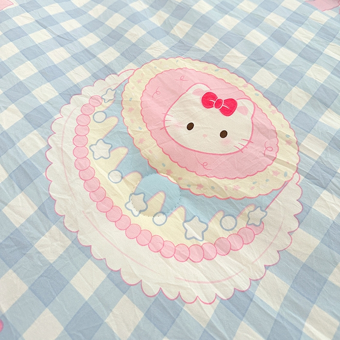 91家纺网 家纺一手货源 找家纺 Mata蔓塔家 2025新款亲肤舒适水洗棉豆豆被被子被芯 蛋糕KT