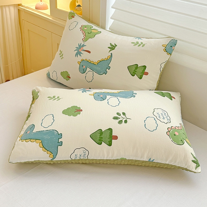 91家纺网 家纺一手货源 找家纺 Mata蔓塔家 2025新款亲肤舒适水洗棉豆豆被被子被芯 恐龙星球