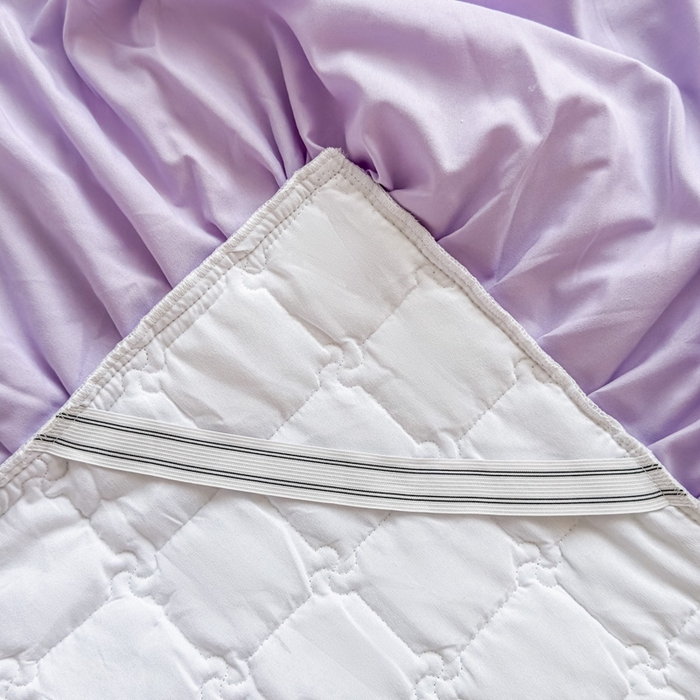 91家纺网 家纺一手货源 找家纺 家之硕家纺 2025春夏新款鹿锦棉蕾丝花边夹棉四件套 迷香