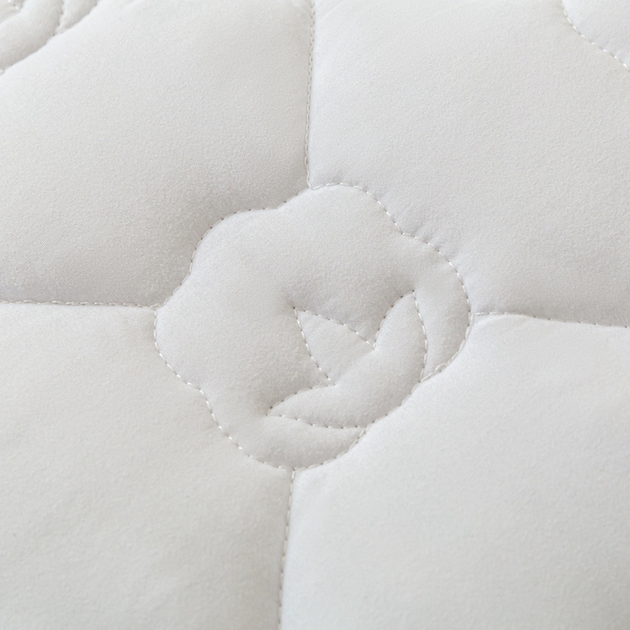 91家纺网 家纺一手货源 找家纺 老帅的工厂店2025新款A类水洗棉珩绣棉花床褥净白色