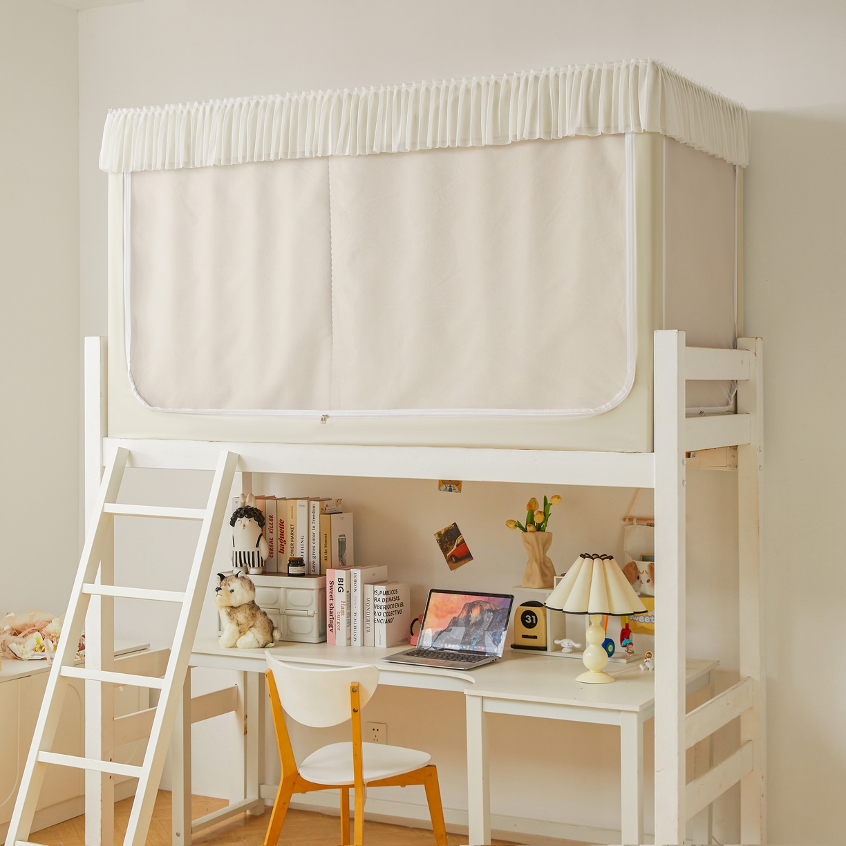 91家纺网 家纺一手货源 找家纺 卓尔居 2025新款学生遮光床帘高精密晨曦系列蚊帐晨曦-米