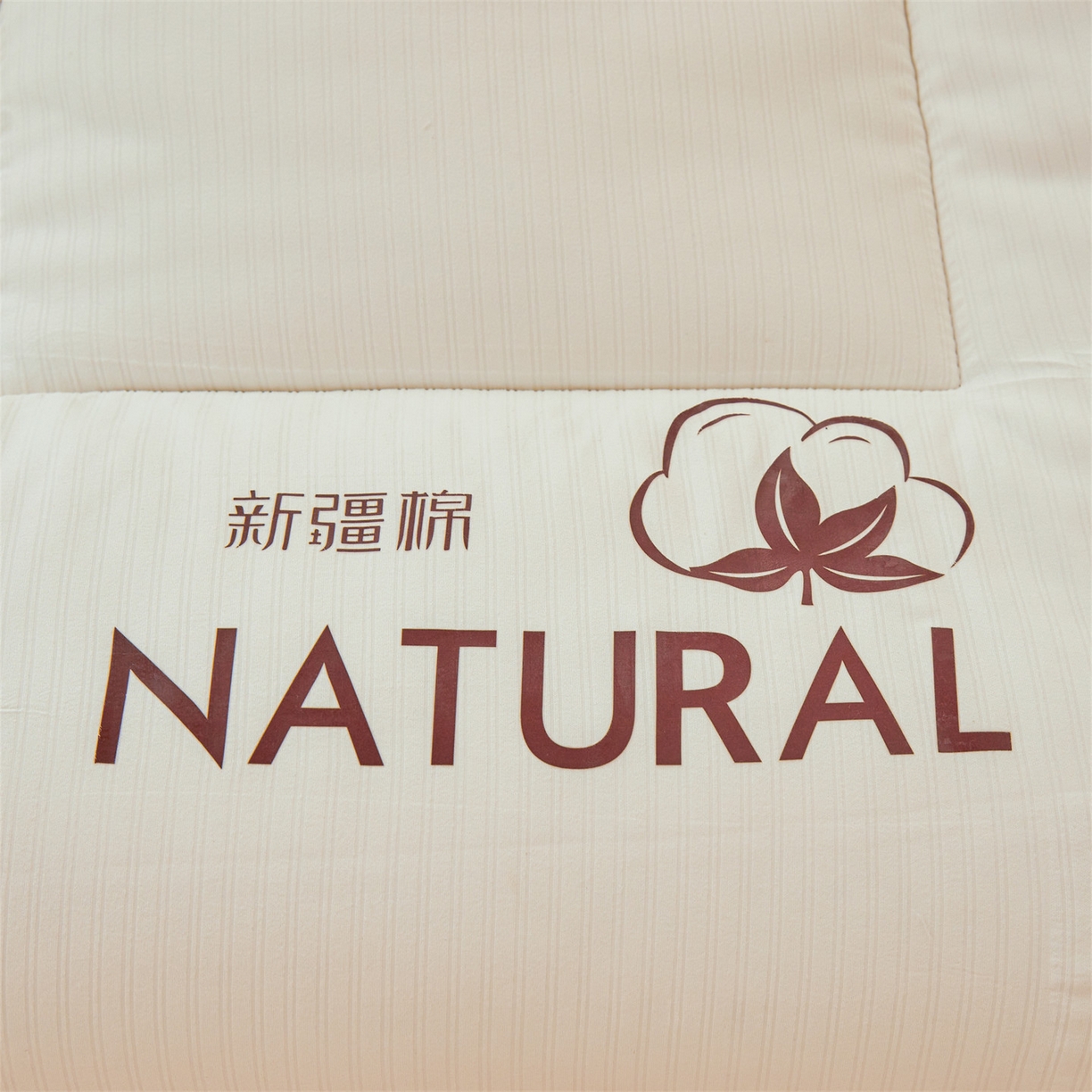 91家纺网 家纺一手货源 找家纺 梵蒂莎 2025新款纯色烫画棉花床垫学生款场景一 奶昔白