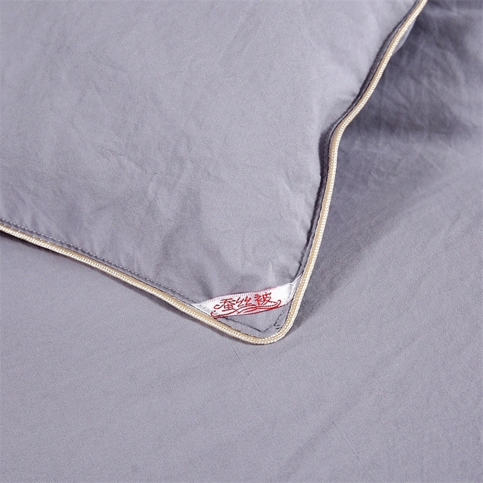 91家纺网 家纺一手货源 找家纺 江山被业 2025新款全棉重工刺绣手工订花蚕丝被婚庆被空调被夏被春秋被单人双人结婚被（有控价+100） 灰色