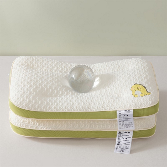 91家纺网 家纺一手货源 找家纺 大熊枕芯2025新款小恐龙针织舒适款儿童学生款枕头枕芯 小恐龙30x50cm/只