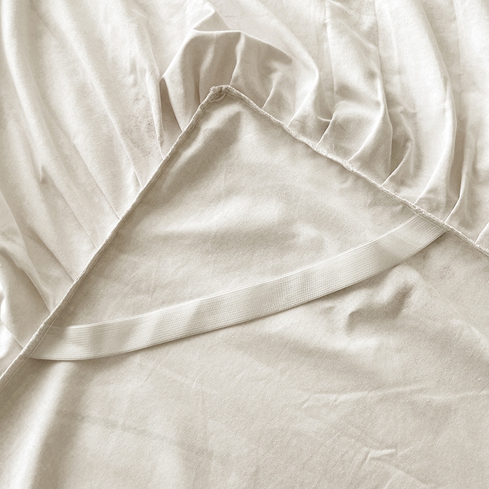 91家纺网 家纺一手货源 找家纺 名优家纺 2025新款100%全棉纯棉磨毛数码印花床裙单品床裙单件单床裙 安格斯-粉