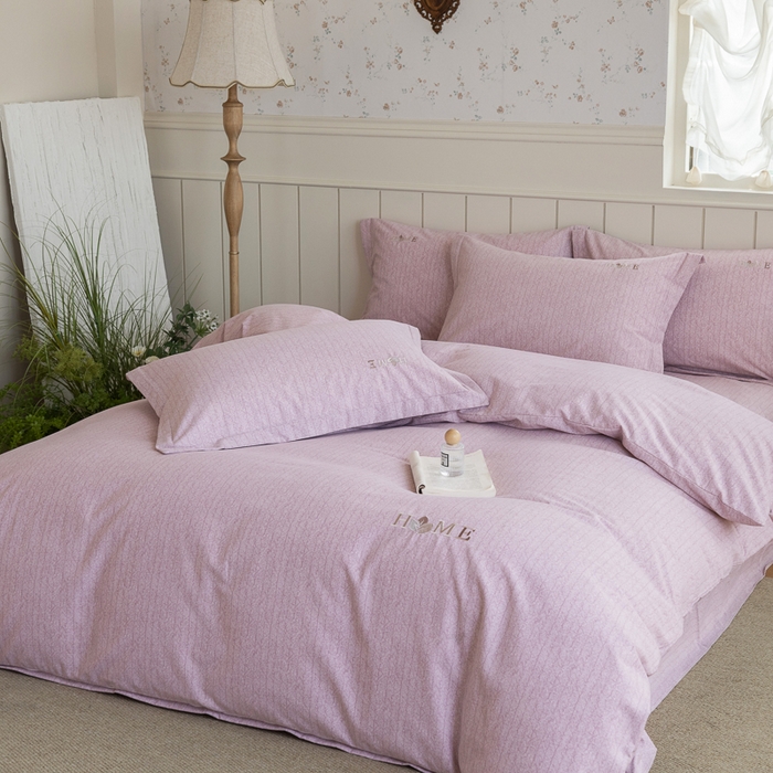 91家纺网 家纺一手货源 找家纺 巧玲珑 2025新款生态四件套醉风吟-粉