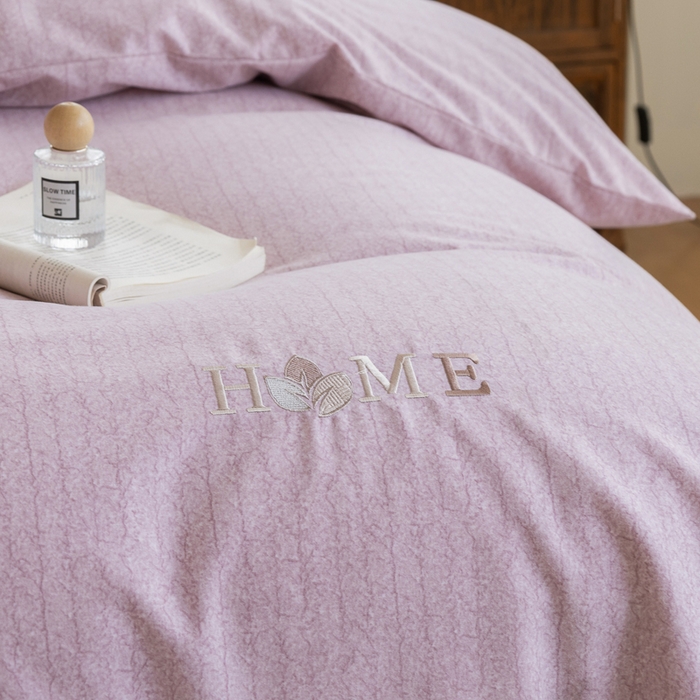 91家纺网 家纺一手货源 找家纺 巧玲珑 2025新款生态四件套醉风吟-粉