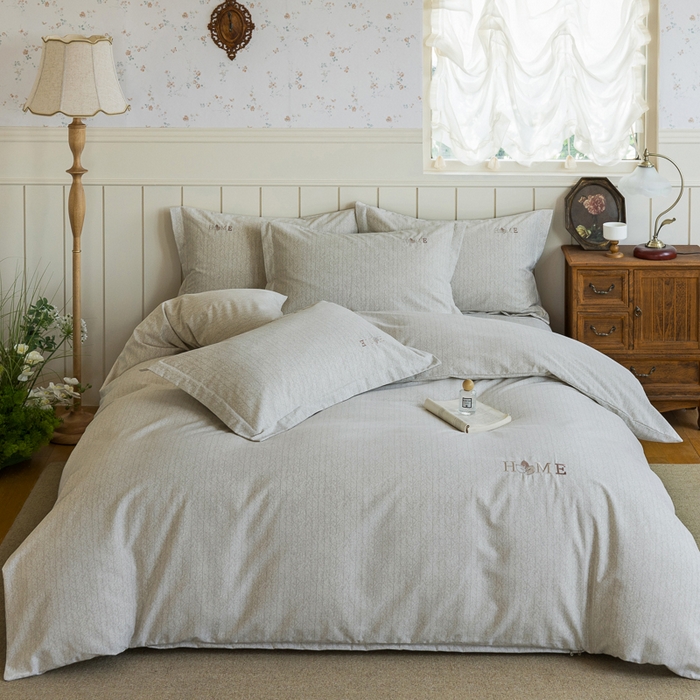 91家纺网 家纺一手货源 找家纺 巧玲珑 2025新款生态四件套醉风吟-黄