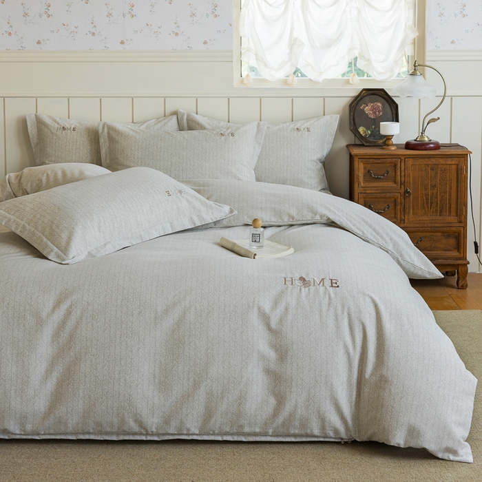 91家纺网 家纺一手货源 找家纺 巧玲珑 2025新款生态四件套醉风吟-黄