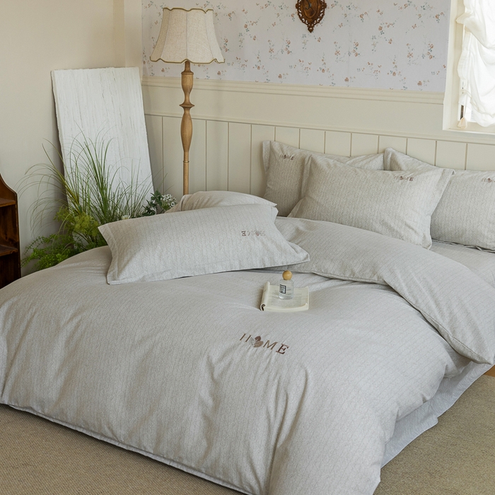 91家纺网 家纺一手货源 找家纺 巧玲珑 2025新款生态四件套醉风吟-黄