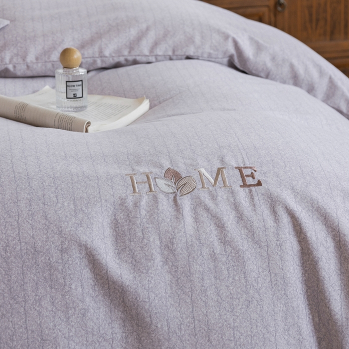 91家纺网 家纺一手货源 找家纺 巧玲珑 2025新款生态四件套醉风吟-桔