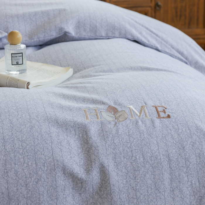 91家纺网 家纺一手货源 找家纺 巧玲珑 2025新款生态四件套醉风吟-蓝