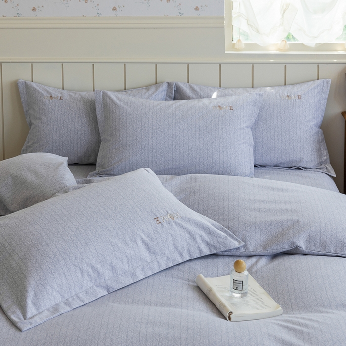 91家纺网 家纺一手货源 找家纺 巧玲珑 2025新款生态四件套醉风吟-蓝