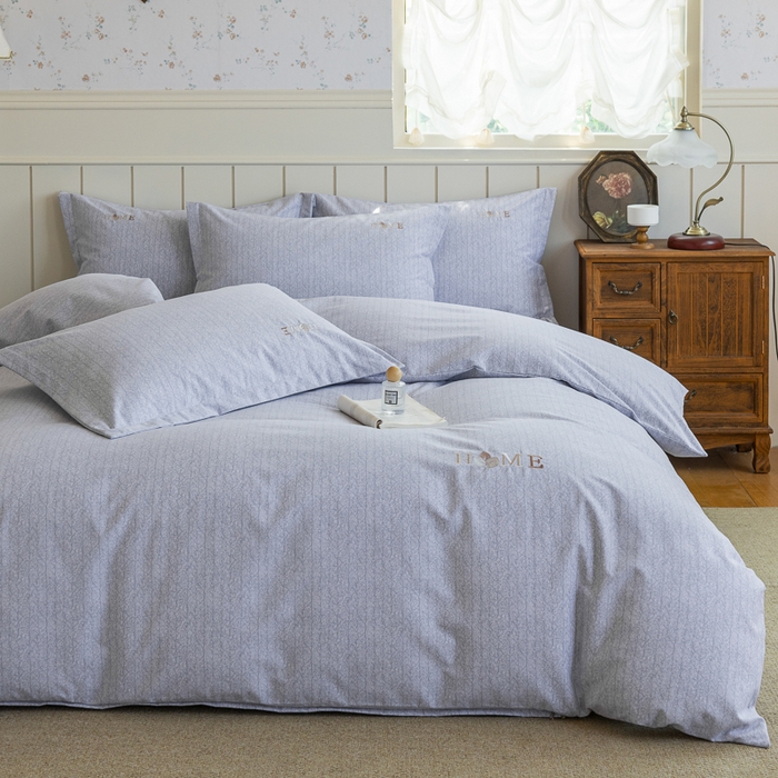 91家纺网 家纺一手货源 找家纺 巧玲珑 2025新款生态四件套醉风吟-蓝