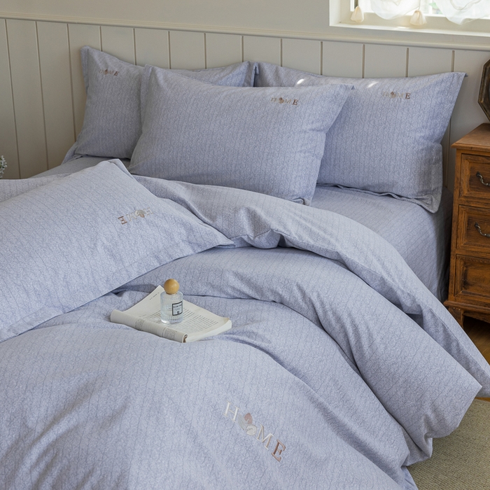 91家纺网 家纺一手货源 找家纺 巧玲珑 2025新款生态四件套醉风吟-蓝