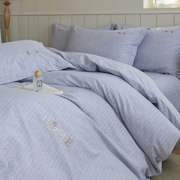 91家纺网 家纺一手货源 找家纺 巧玲珑 2025新款生态四件套醉风吟-蓝