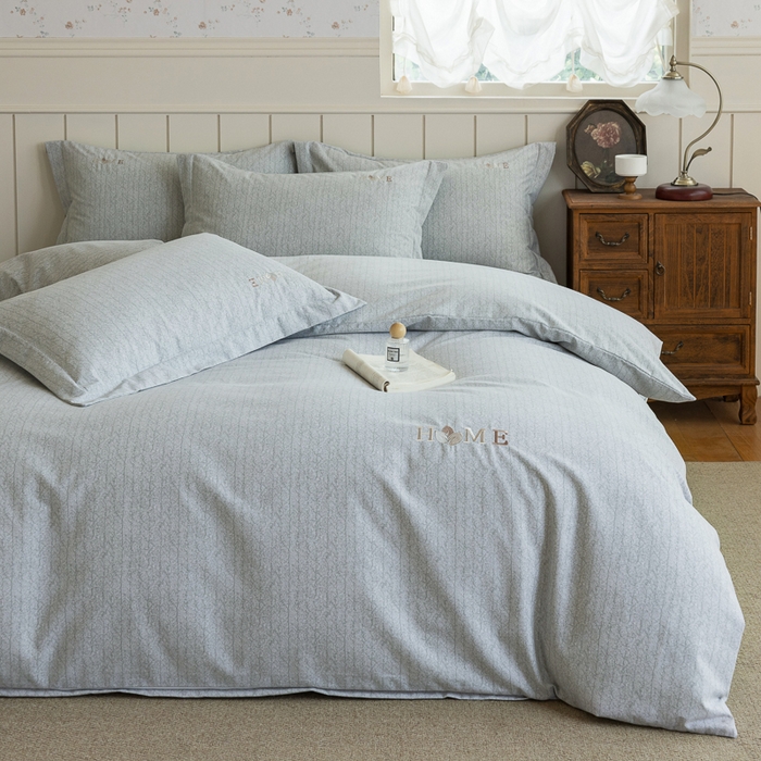 91家纺网 家纺一手货源 找家纺 巧玲珑 2025新款生态四件套醉风吟-绿