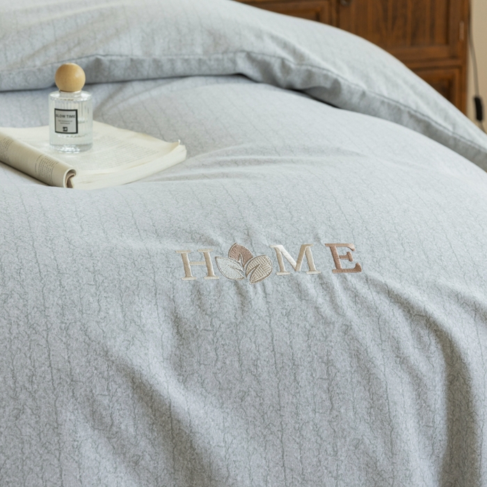 91家纺网 家纺一手货源 找家纺 巧玲珑 2025新款生态四件套醉风吟-绿