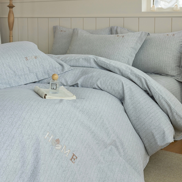 91家纺网 家纺一手货源 找家纺 巧玲珑 2025新款生态四件套醉风吟-绿