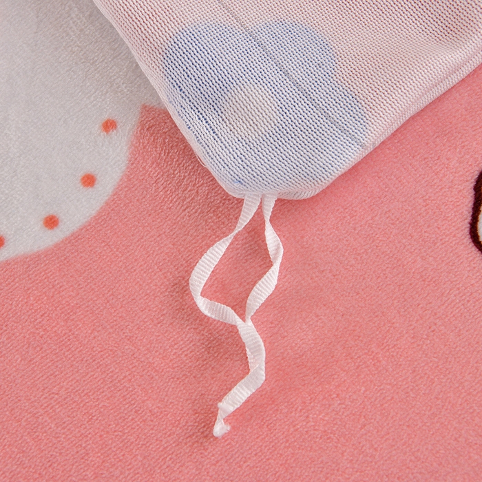 91家纺网 家纺一手货源 找家纺 缘莉娜家纺 2025新款牛奶绒印花学生宿舍三件套上下铺三件套 兔兔乐园