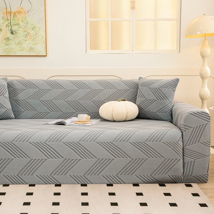 91家纺网 家纺一手货源 找家纺 沐沐 2026新款菱梵沙发套 金属灰