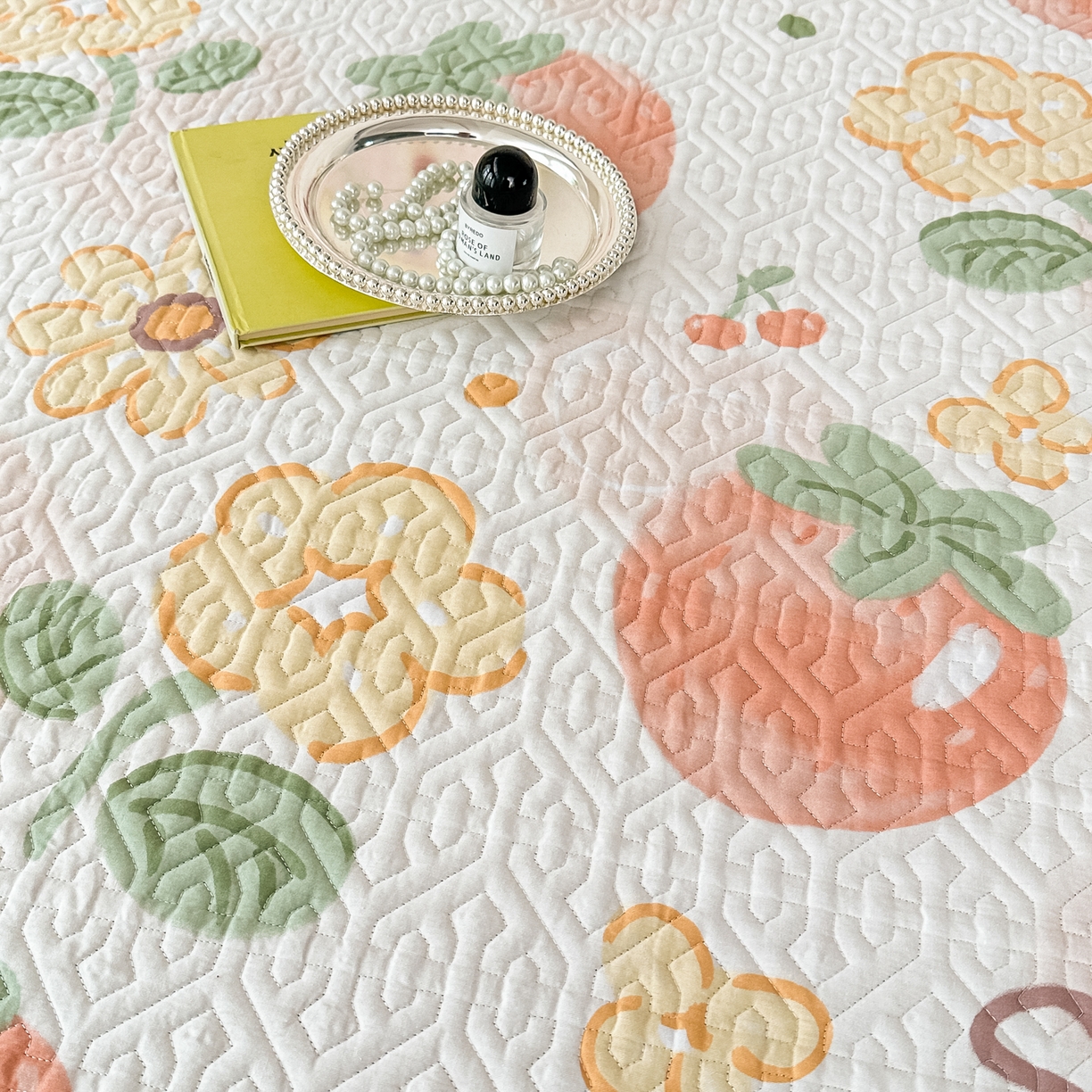 91家纺网 家纺一手货源 找家纺 手艺人家纺 2025新款全棉纯棉绗缝单床裙C02-C15 床裙单件 床裙C06