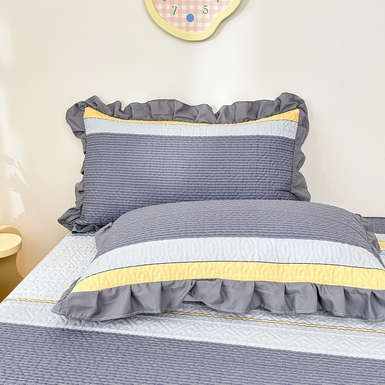 91家纺网 家纺一手货源 找家纺 手艺人家纺 2025新款全棉纯棉绗缝单床裙C02-C15 床裙单件 床裙C07