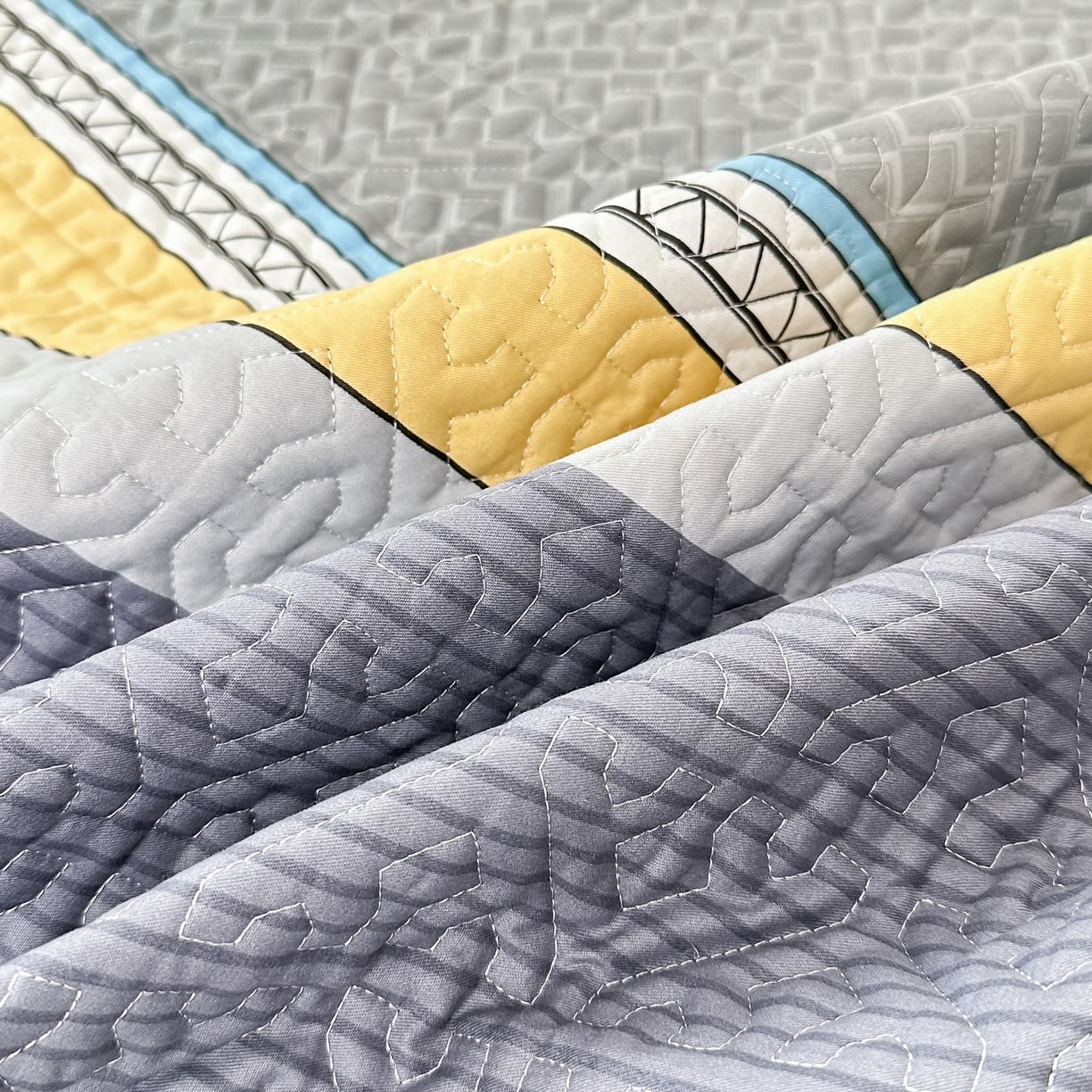 91家纺网 家纺一手货源 找家纺 手艺人家纺 2025新款全棉纯棉绗缝单床裙C02-C15 床裙单件 床裙C07