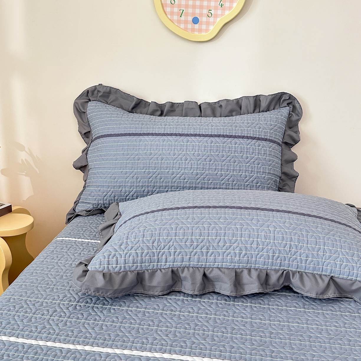 91家纺网 家纺一手货源 找家纺 手艺人家纺 2025新款全棉纯棉绗缝单床裙C02-C15 床裙单件 床裙C08