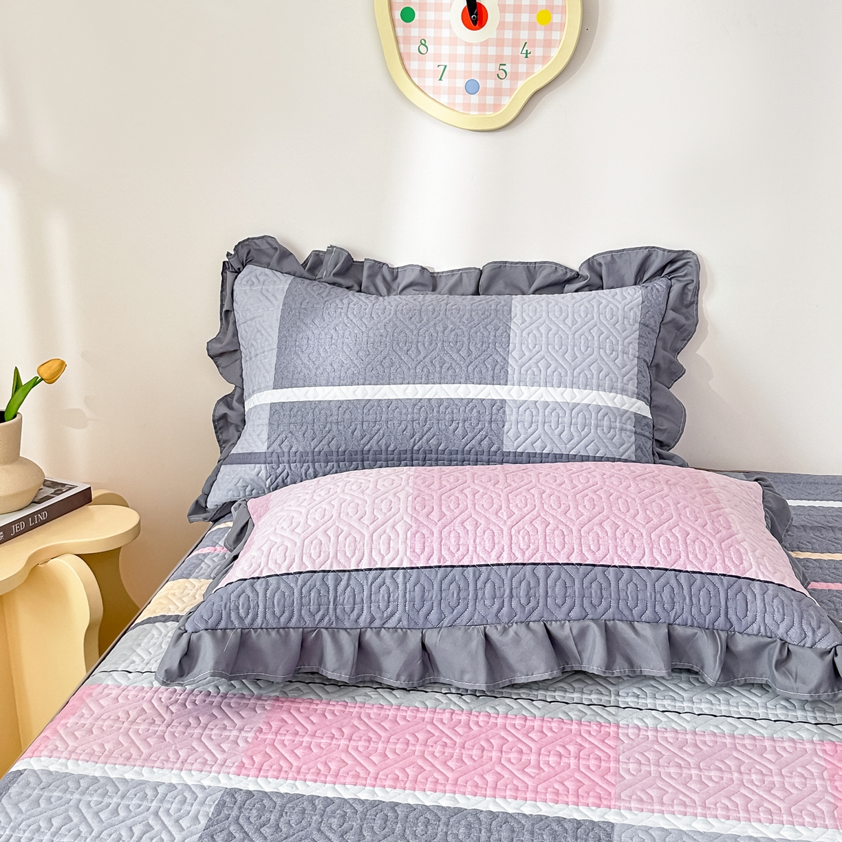 91家纺网 家纺一手货源 找家纺 手艺人家纺 2025新款全棉纯棉绗缝单床裙C02-C15 床裙单件 床裙C09