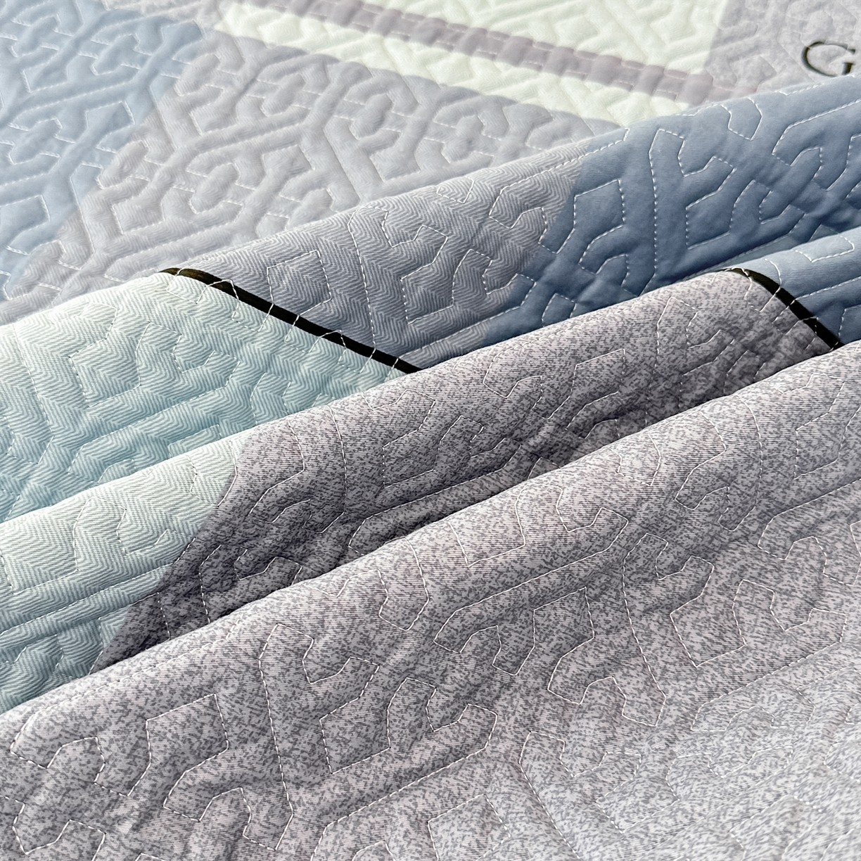 91家纺网 家纺一手货源 找家纺 手艺人家纺 2025新款全棉纯棉绗缝单床裙C02-C15 床裙单件 床裙C12