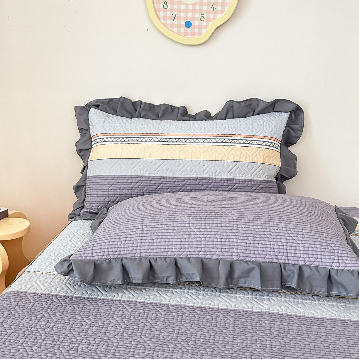 91家纺网 家纺一手货源 找家纺 手艺人家纺 2025新款全棉纯棉绗缝单床裙C02-C15 床裙单件 床裙C15