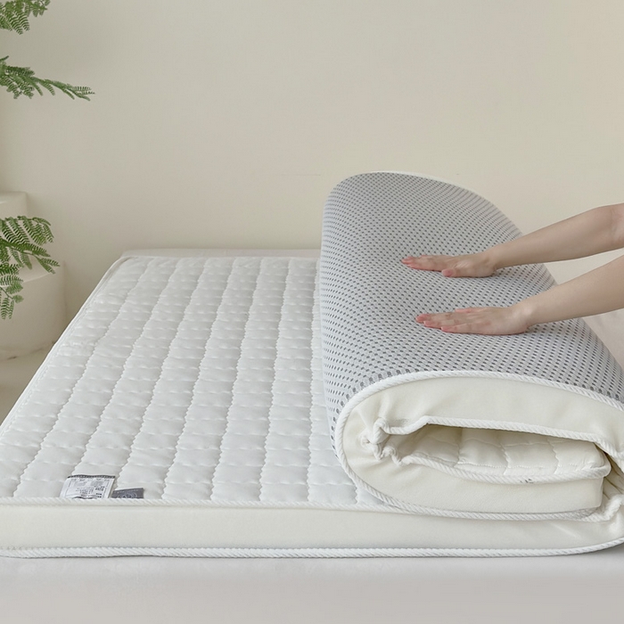 91家纺网 家纺一手货源 找家纺 （总）娇逸家居 2025新款亲肤舒适记忆海绵床垫（可定制特殊尺寸）,方格白,方格粉,方格灰,菱格白,菱格灰