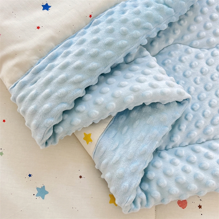 91家纺网 家纺一手货源 找家纺 天瑜家纺 2025新款A类全棉纯棉豆豆绒AB面设计被芯被子被芯 快乐宝贝