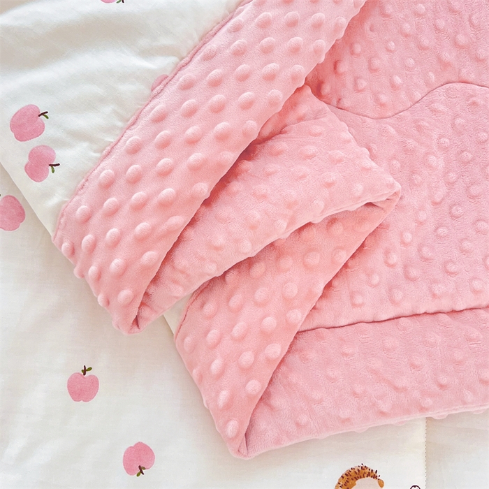 91家纺网 家纺一手货源 找家纺 天瑜家纺 2025新款A类全棉纯棉豆豆绒AB面设计被芯被子被芯 桃桃