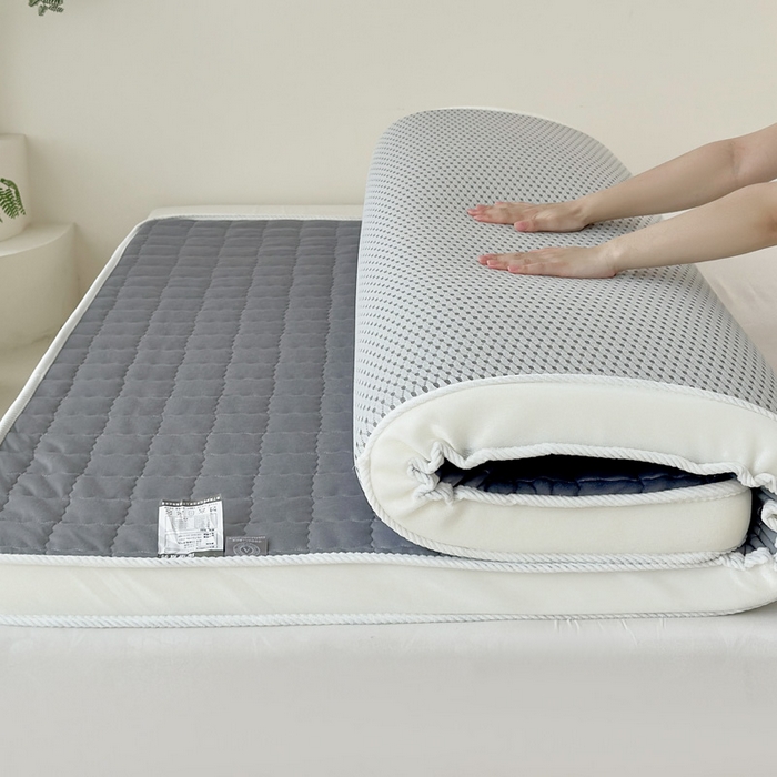 娇逸家居 2025新款亲肤舒适记忆海绵床垫（可定制特殊尺寸） 方格灰