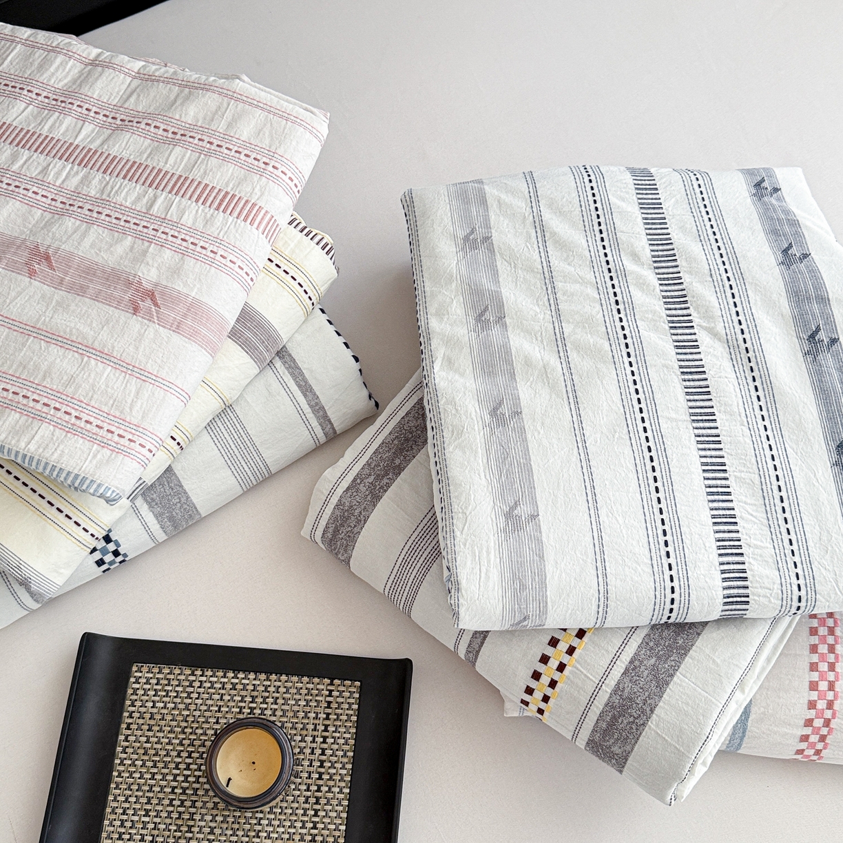 91家纺网 家纺一手货源 找家纺 （总）眠博士 2055新款全棉纯棉提花股线枕套单品枕套单件单枕套