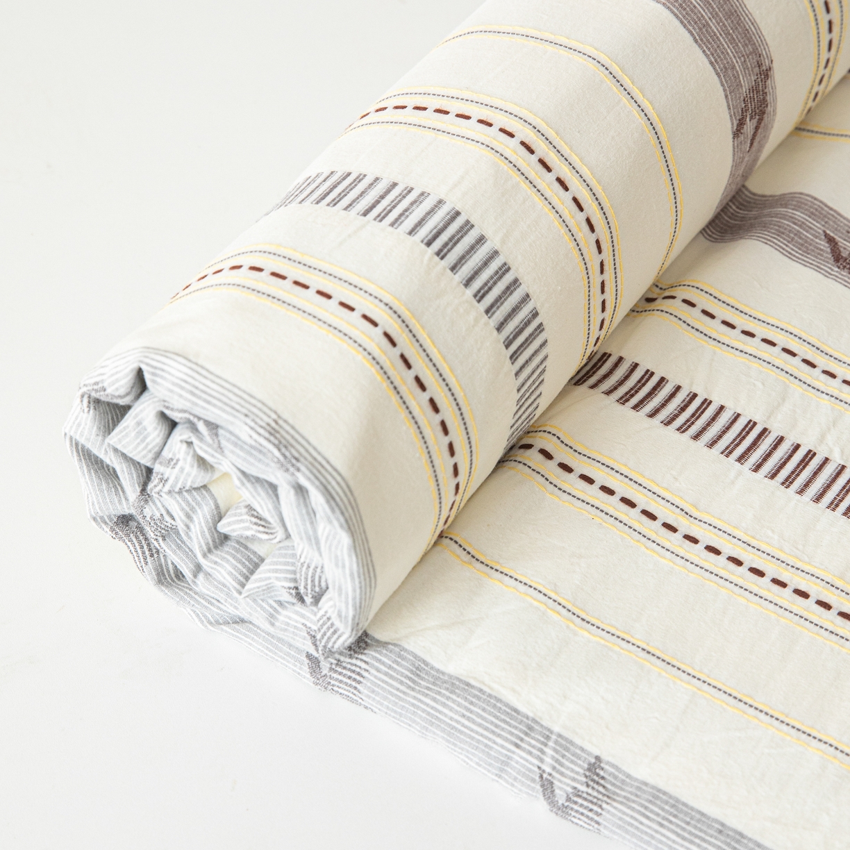 91家纺网 家纺一手货源 找家纺 眠博士 2055新款40s全棉纯棉提花股线枕套单品枕套单件单枕套 提花股线枕套-素简米