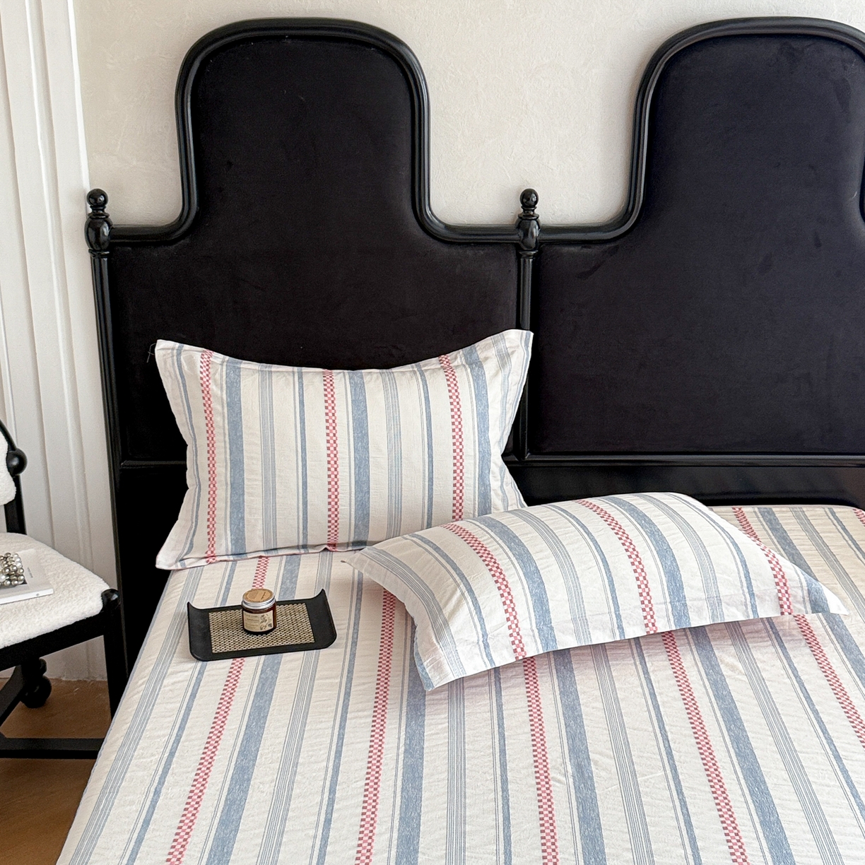 91家纺网 家纺一手货源 找家纺 眠博士 2055新款40s全棉纯棉提花股线枕套单品枕套单件单枕套 提花股线枕套-未来粉