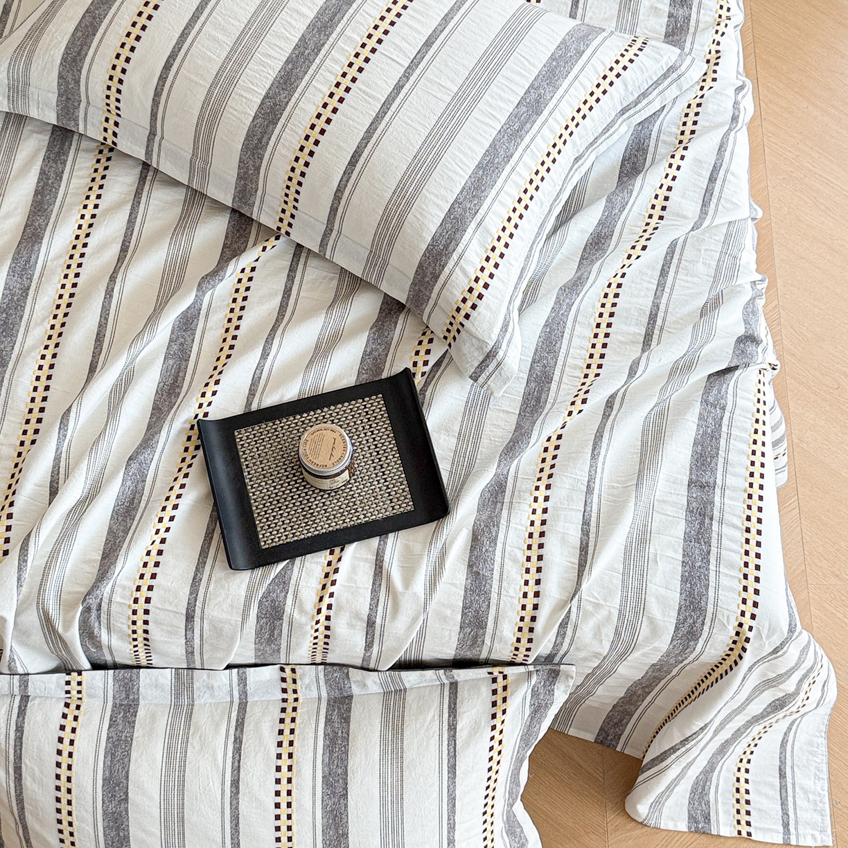 91家纺网 家纺一手货源 找家纺 眠博士 2055新款40s全棉纯棉提花股线枕套单品枕套单件单枕套 提花股线枕套-未来灰