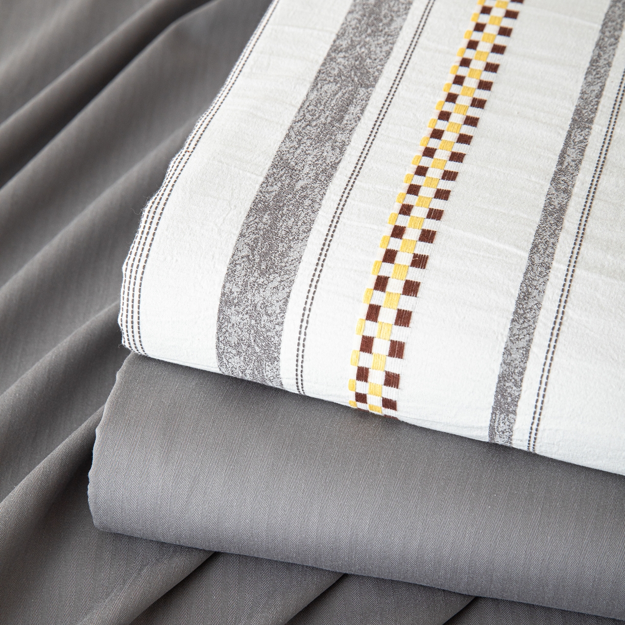 91家纺网 家纺一手货源 找家纺 眠博士 2055新款40s全棉纯棉提花股线枕套单品枕套单件单枕套 提花股线枕套-未来灰